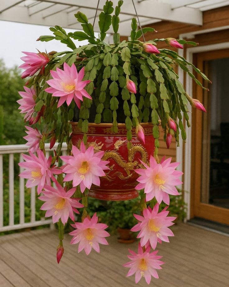 Christmas Cactus Pink Flower Plant (Pack Of-1)