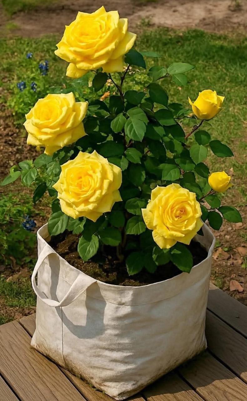 Hybrid Yellow Rose Flower Plant (Pack Of-1)