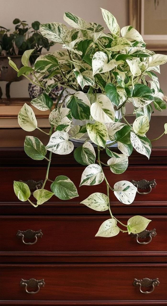 Hybrid Marble Queen Money Plant ( Pack Of-1 )